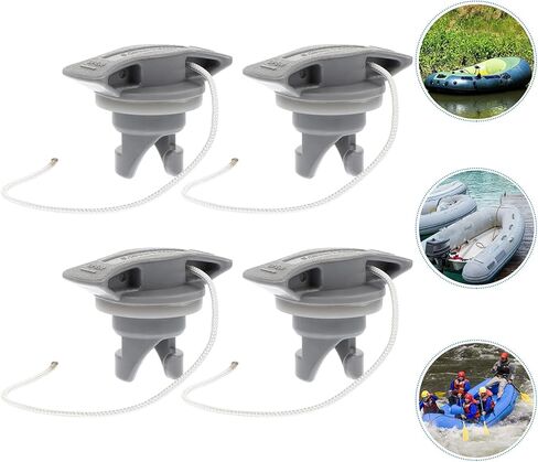 ملحقات لوحة التجديف من BESPORTBLE، 4 قطع من قابس مرتبة الهواء لصمام الهواء، محول صمام الهواء لقارب بوسطن، قارب قابل للنفخ، ملحقات لوح التجديف الحلزوني in Kuwait