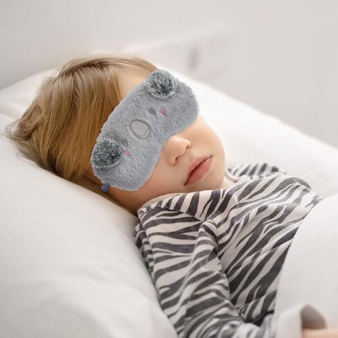 3 قطع قناع نوم للأطفال، مجموعة قناع عين قطيفة لطيف للفتيات، تصميم حيوان مضحك، غطاء عين للنوم، أقنعة نوم ناعمة قابلة للتعديل للنساء والأطفال والبالغين، لوازم حفلات السفر بيجامة in Kuwait