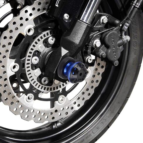 8 مم دراجة نارية من الألومنيوم باستخدام الحاسب الآلي M8x1.5 بكرات Swingarm المتزلجون/برغي حامل ذراع التأرجح، واقي تحطم الدراجة النارية متوافق مع H0nda CBR900RR/954RR، Suzuk! SV650/S، SV1000/S، دوكات! 749/س، تريومف دايتونا 675 in Kuwait