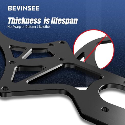 Bevinsee LS محرك اعوج قوس المولد مضخة التوجيه السلطة تحويل متوافق مع جنرال موتورز متوافق مع محركات شيفروليه LS1 LS2 LS3 LS6 LS7، 4.8/5.3/6.0/6.2L محركات الشاحنات وسيارات الدفع الرباعي in Kuwait