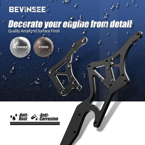 Bevinsee LS محرك اعوج قوس المولد مضخة التوجيه السلطة تحويل متوافق مع جنرال موتورز متوافق مع محركات شيفروليه LS1 LS2 LS3 LS6 LS7، 4.8/5.3/6.0/6.2L محركات الشاحنات وسيارات الدفع الرباعي in Kuwait