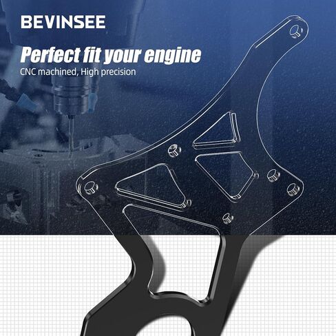 Bevinsee LS محرك اعوج قوس المولد مضخة التوجيه السلطة تحويل متوافق مع جنرال موتورز متوافق مع محركات شيفروليه LS1 LS2 LS3 LS6 LS7، 4.8/5.3/6.0/6.2L محركات الشاحنات وسيارات الدفع الرباعي in Kuwait