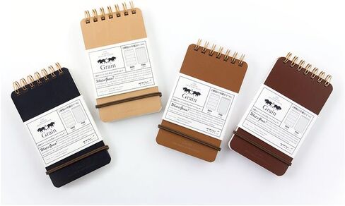 DESIGNPHIL Midori 11796006 Notepad WM Ring Memo Grain Black in Saudi Arabia