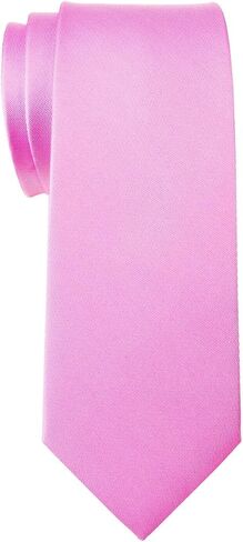 Retreez Men's Solid Plain Color Woven Microfiber 2.4" Skinny Tie in Saudi Arabia