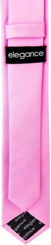Retreez Men's Solid Plain Color Woven Microfiber 2.4" Skinny Tie in Saudi Arabia