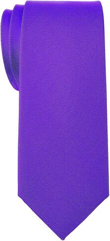 Retreez Men's Solid Plain Color Woven Microfiber 2.4" Skinny Tie in Saudi Arabia