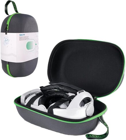 Hard Carrying Case Compatible with Meta Oculus Quest 2 Basic/Elite/Pro/Vison Pro/PICO 4 Version VR Gaming Headset, Touch Controllers and Battery Version Accessories, Design for Travel, Storage in Saudi Arabia