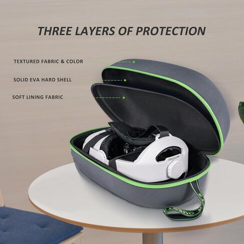 Hard Carrying Case Compatible with Meta Oculus Quest 2 Basic/Elite/Pro/Vison Pro/PICO 4 Version VR Gaming Headset, Touch Controllers and Battery Version Accessories, Design for Travel, Storage in Saudi Arabia
