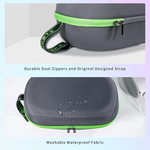 Hard Carrying Case Compatible with Meta Oculus Quest 2 Basic/Elite/Pro/Vison Pro/PICO 4 Version VR Gaming Headset, Touch Controllers and Battery Version Accessories, Design for Travel, Storage in Saudi Arabia