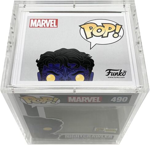 عبوة من قطعتين من الواقيات الصلبة المصنوعة من الأكريليك JDS متوافقة مع شخصيات Funko Pop Vinyl مقاس 4 بوصات، تأتي مع غطاء مغناطيسي وحقيبة شفافة كريستالية، خالية من الأحماض شديدة التحمل مع علامات تبويب في الأعلى والأسفل in Kuwait