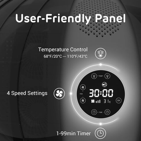 صندوق مجفف تلقائي للحيوانات الأليفة من iPettie، صندوق مجفف للقطط مع ثمانية مراوح عالية السرعة، تدفق هواء 360 درجة، التحكم في درجة الحرارة، إعدادات 4 سرعات ومؤقت، آلة صندوق تجفيف الحيوانات الأليفة فائقة الهدوء للكلاب الصغيرة، 60 لتر in Kuwait