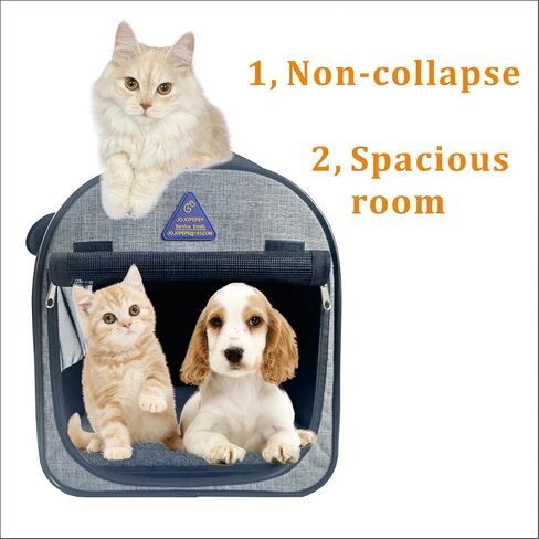 Pet Carrier, Dog Carrier, Cat Carrier for Small Medium Pet, Puppy Carrier Bag for Pets Up to 16 Lbs, Travel Kitty Carrier Soft with Sturdy,Soft Sided,Foldable,Well-Ventilated,Cozy, Collapsible in Saudi Arabia