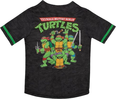 قميص بيسبول للأولاد من Nickelodeon Teenage Mutant Ninja Turtles، قميص رياضي كاجوال بأزرار سفلية وأكمام قصيرة للأولاد من TMNT in Kuwait