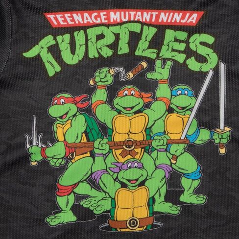 قميص بيسبول للأولاد من Nickelodeon Teenage Mutant Ninja Turtles، قميص رياضي كاجوال بأزرار سفلية وأكمام قصيرة للأولاد من TMNT in Kuwait