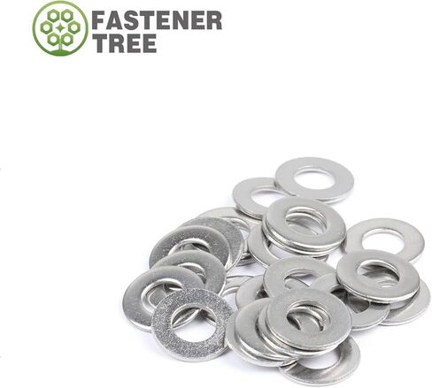 #8 × 3/8 "غسالة مسطحة 304 من الفولاذ المقاوم للصدأ SAE غسالة للبراغي 100 قطعة in Kuwait