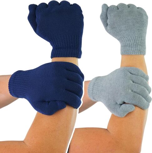 ToBeInStyle Men’s Pack of 6 Assorted Style Traditional Winter Knit Cold Weather Gloves in Saudi Arabia