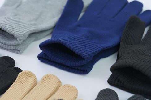 ToBeInStyle Men’s Pack of 6 Assorted Style Traditional Winter Knit Cold Weather Gloves in Saudi Arabia