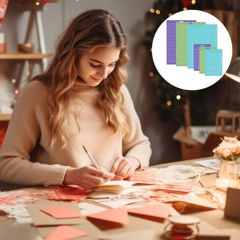 6 قطع من حصيرة القطع المتوافقة مع Cricut Joy Xtra، وسجادة القطع اللاصقة المتنوعة AIFUDA (StandardGrip، StrongGrip، LightGrip) حصيرة بطاقة بديلة متوافقة مع ملحقات Cricut Joy in Kuwait