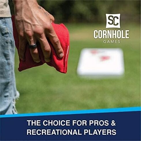 Weather Resistant Cornhole Bags (Set of 8) - Professional Regulation Size/Weight (16 oz) - Use on Pro Corn Hole Boards or Bean Bag Toss Sets in Saudi Arabia