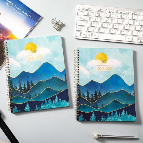 مخطط 2024-2025 - مخطط أكاديمي 2024-2025، يوليو 2024 - يونيو 2025، مخطط 2024-2025، 8 × 10 بوصة، 2024-2025 مخطط أسبوعي وشهري مع ورق سميك in Kuwait