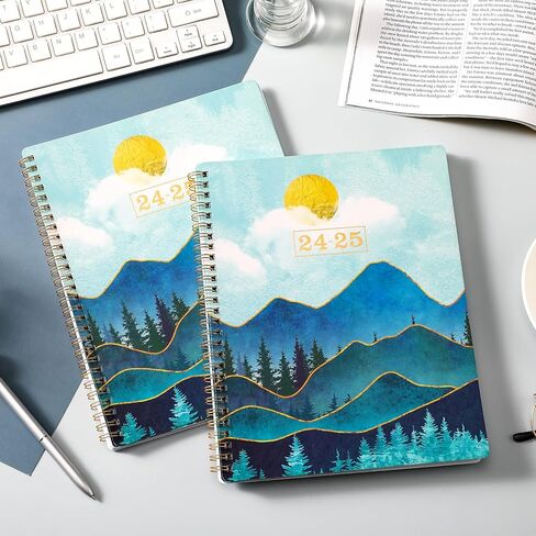 مخطط 2024-2025 - مخطط أكاديمي 2024-2025، يوليو 2024 - يونيو 2025، مخطط 2024-2025، 8 × 10 بوصة، 2024-2025 مخطط أسبوعي وشهري مع ورق سميك in Kuwait