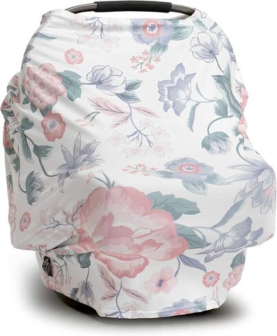 Moody Park Baby - Baby Car Seat Covers and Nursing Cover (Floral Chloe), car seat Covers for Babies, car seat Cover for Babies in Saudi Arabia