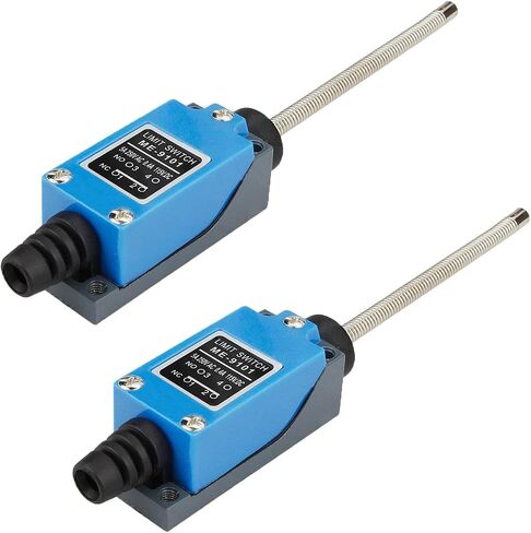 Yusheng 2PCS ME-9101 Momentary Limit Switch Travel Switch, Flexible Coil Spring Rod Momentary Limit Switch arduino Switch NC-NO CNC Mill Laser Plasma Router (2PCS, ME-9101 Flexible Coil Spring Rod) in Saudi Arabia