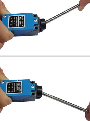 Yusheng 2PCS ME-9101 Momentary Limit Switch Travel Switch, Flexible Coil Spring Rod Momentary Limit Switch arduino Switch NC-NO CNC Mill Laser Plasma Router (2PCS, ME-9101 Flexible Coil Spring Rod) in Saudi Arabia