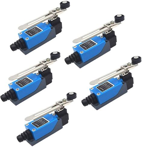Yusheng 2PCS ME-9101 Momentary Limit Switch Travel Switch, Flexible Coil Spring Rod Momentary Limit Switch arduino Switch NC-NO CNC Mill Laser Plasma Router (2PCS, ME-9101 Flexible Coil Spring Rod) in Saudi Arabia