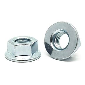(25 Pieces) 5/16"-18 Grade 5 Hex Flange Nuts Zinc Clear in Kuwait