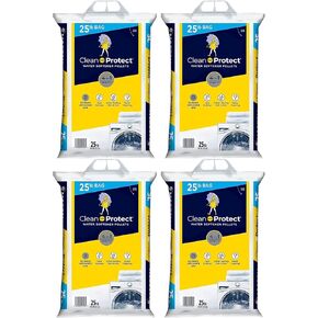 (4 عبوات) - أكياس بوزن 25 رطل، ملح منقي للمياه ينظف ويحمي. يطيل عمر الجهاز؛ يقلل من تراكم الماء العسر in Kuwait