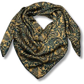 وشاح حريري من Wild Rag مقاس 91.44 سم، باندانا رعاة البقر الغربية مربع حريري من القماش البري، باندانا بيزلي، أوشحة تيبال للرجال والنساء in Kuwait