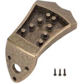 Alomejor Mandolin Tailpiece for 8 String Vaulted Mandolin, Metal, One Piece Cast Design, Noise-Free, Improves Tone and Volume in Kuwait