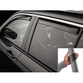 WeatherTech Custom Fit Side Window Deflectors for Jeep Grand Cherokee 4xe, Grand Cherokee - (821048IM), Front & Rear Set - Dark Tint in Kuwait