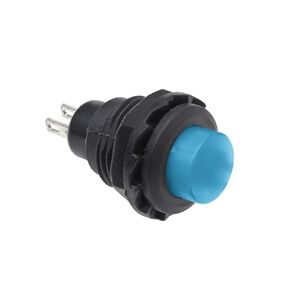 1/6 قطعة مفتاح زر الضغط، 12 مم رأس مستدير ذاتي إعادة ضبط مفتاح بدون قفل 2A 125VAC DS-502 (أسود، 6 قطع) in Kuwait