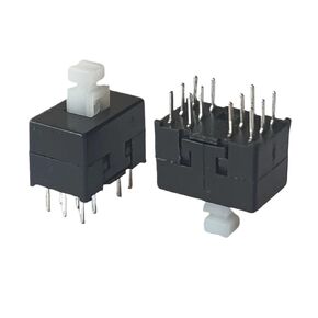 10 قطع مفتاح بـزر دفع، 13 ملم × 8.5 ملم مفتاح إغلاق ذاتي القفل 12Pin in Kuwait