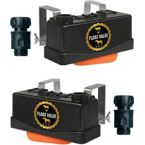 2 Stock Tank Float Valve – Livestock Water Tank Float - Water Trough Float Valve for Cattle, Goat, Chicken & Horse Water Trough Float | Pond, Fountain, Pool – 3/4" Connector Included in Saudi Arabia