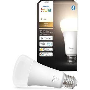 Philips Hue Smart LED A21 Bulb, Warm White Light 2700K, E26 Base, 13.5W, 1600 Lumens, Dimmable, Works with Alexa, Google Assistant, and Apple Home, 1pk in Kuwait