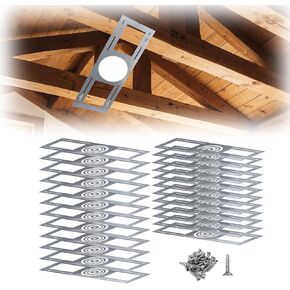 24 حزمة من لوحة تركيب البناء الجديدة لمصابيح LED المجوفة، قالب لوحة خشن 3/4/6 بوصة لتركيبات إضاءة السقف، دعامة مبيت فولاذية مقاس 26 بوصة، سهلة التركيب in Kuwait