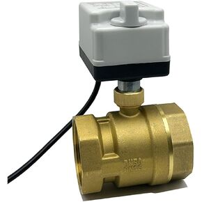 2 "صمام كروي بمحرك ثنائي الاتجاه مع مفتاح يدوي 220 فولت 12 فولت 24 فولت صمام كروي نحاسي 3-سلك 2 نقطة تحكم (12VDC) in Kuwait