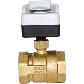 1-1/2 "صمام كروي نحاسي DN40 صمام كروي مع مفتاح يدوي (12 فولت) in Kuwait