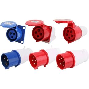 1 Pcs Industrial Waterproof Connector Coupler 16A/32A Power Aviation Mounted Concealed Socket Industrial(5 core 16A mobile socket215) in Kuwait