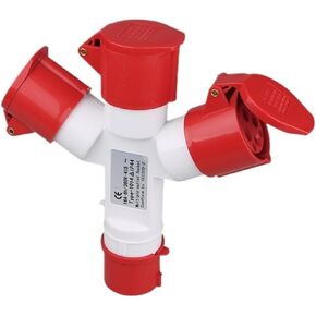 1013/1023 Multifunctional three-way three-way Y-shaped industrial waterproof socket 3 cores 4 cores 5 cores 16A32A(1014 2 4 core 16A one to two) in Kuwait