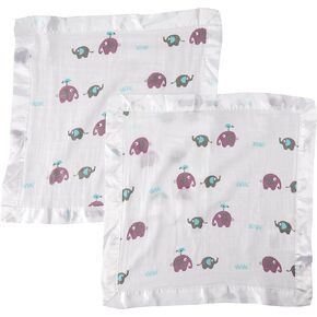 Cotton Muslin Security Blankets, Pack of 2, 16 X 16", Donuts in Kuwait