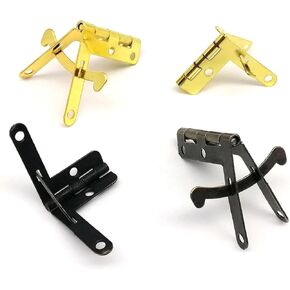 غطاء دعم 90 درجة من النحاس الأصفر العتيق الذهبي على شكل حرف L 12 قطعة (برونزي صغير 22 × 28 مم) in Kuwait