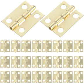 مفصلات معدنية صغيرة 19 مم * 15 مم مفصلات مركبة مع 200 براغي 50 قطعة (ذهبي) in Kuwait