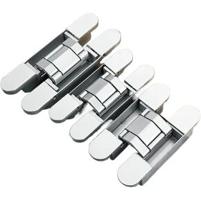 باب خشبي شديد التحمل مزود بمفصلات مخفية قابلة للتعديل 180 درجة، قطعة واحدة مخفية (قطعتان 80 كجم - أسود) in Kuwait