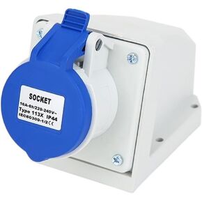 16A 3-pin 220V-250v IP44 2P+E Waterproof Power Industrial Connector site Male and Female Plug Socket(213x 16a 3pin) in Kuwait