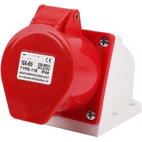 Industrial Exposed Socket 5 Holes 16A 5X16A Aviation Plug Waterproof IP44 ZQ-115(5 Core 16a -115 Solid) in Kuwait