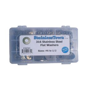 مجموعة الغسالة المسطحة من الفولاذ المقاوم للصدأ من النوع المساعد 316 من الفولاذ المقاوم للصدأ بدرجة بحرية in Kuwait